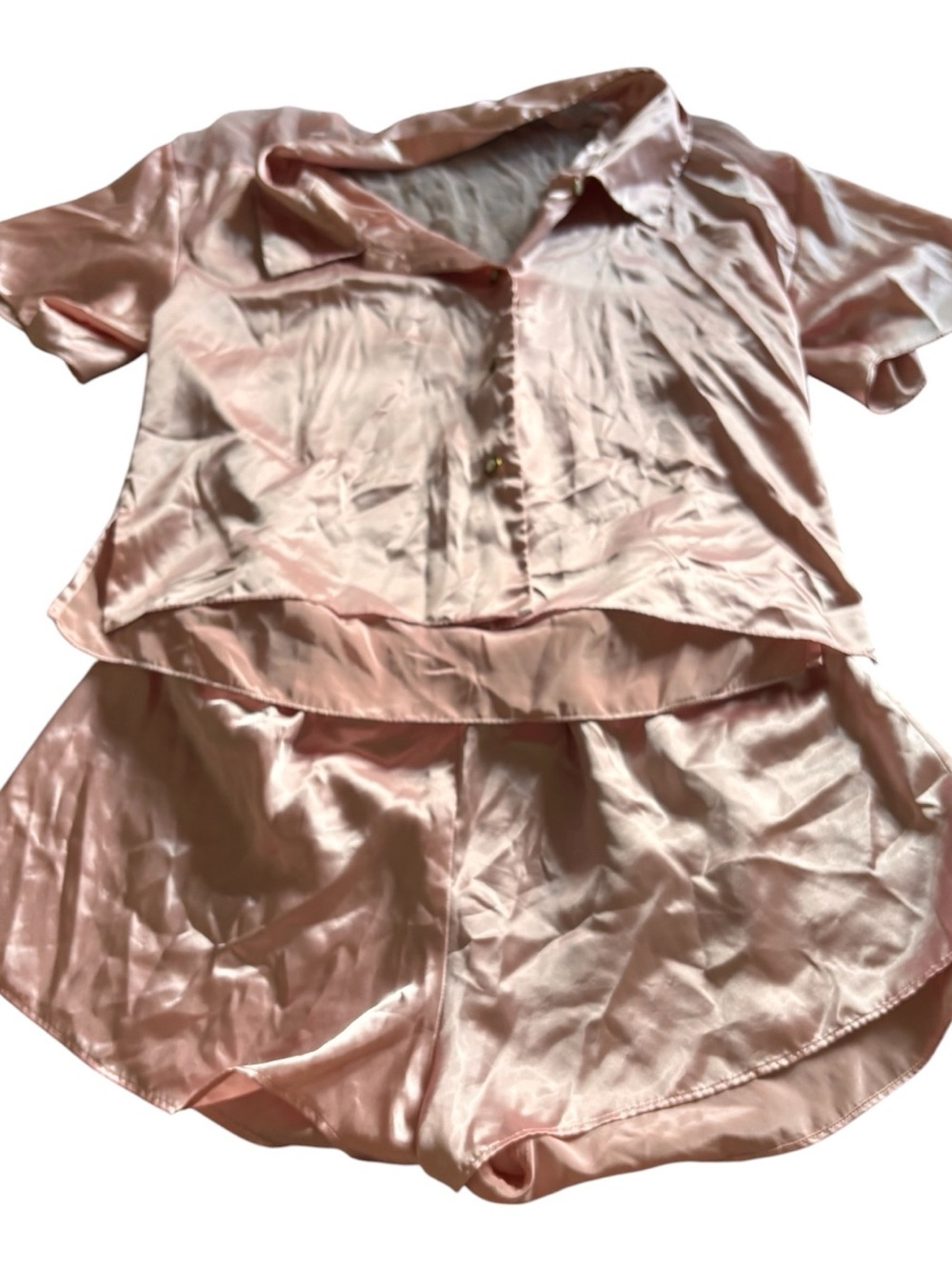 Vintage Victoria’s Secret Silky Pink Short Sleeve Pajama Set